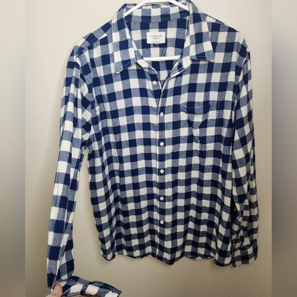 Men's American Eagle Outfitters Super Soft Plaid Flannel Shirt Sz XL - Picture 4 of 6
